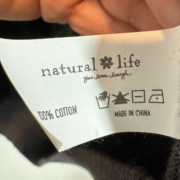 NATURAL LIFE Women's L/XL Live Happy V-Neck Cardigan Sweater Rainbow Stripes - Picture 7 of 8